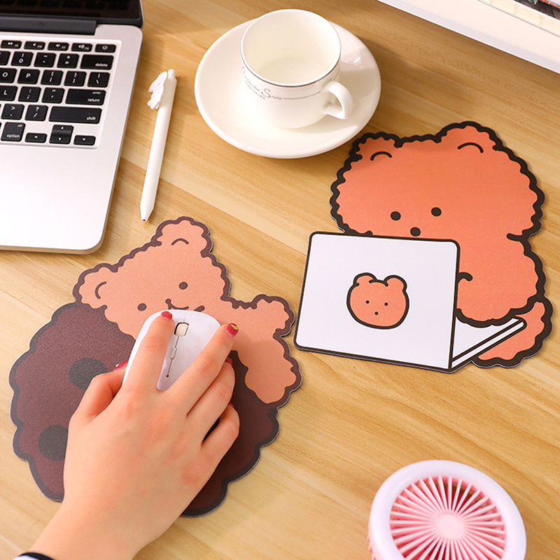 Tấm lót chuột để bàn hình chú gấu xinh xắn đáng yêu YKD