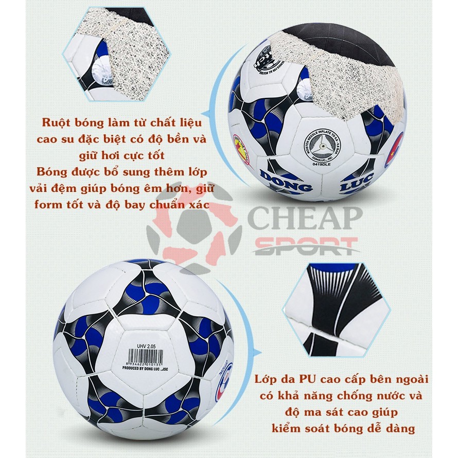 Quả Bóng Đá Số 5 UHV 2.05 Tiêu Chuẩn Fifa Chính Hãng Động Lực - Siêu HOT