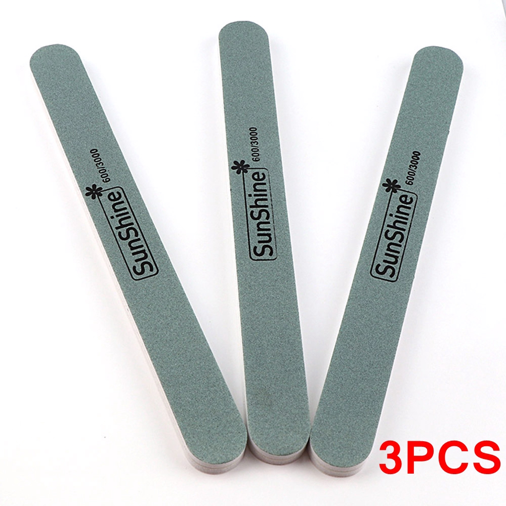 [Hàng mới về] Set 3 dũa móng tay 2 đầu tiện dụng chất lượng cao