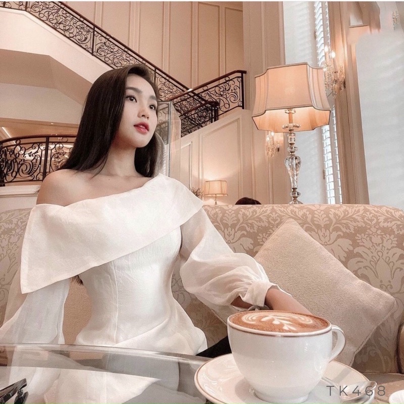 [Hàng Thiết Kế Cao Cấp] Áo Trễ Vai Rana Top TK468- Camelliaboutique