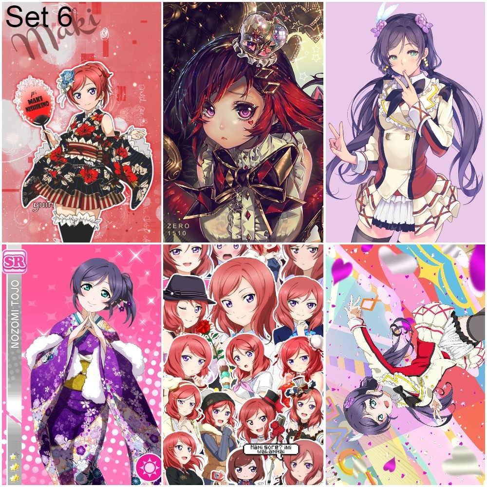 Bộ 6 Áp phích - Poster Anime Love Live! School Idol Project   - A3,A4,A5