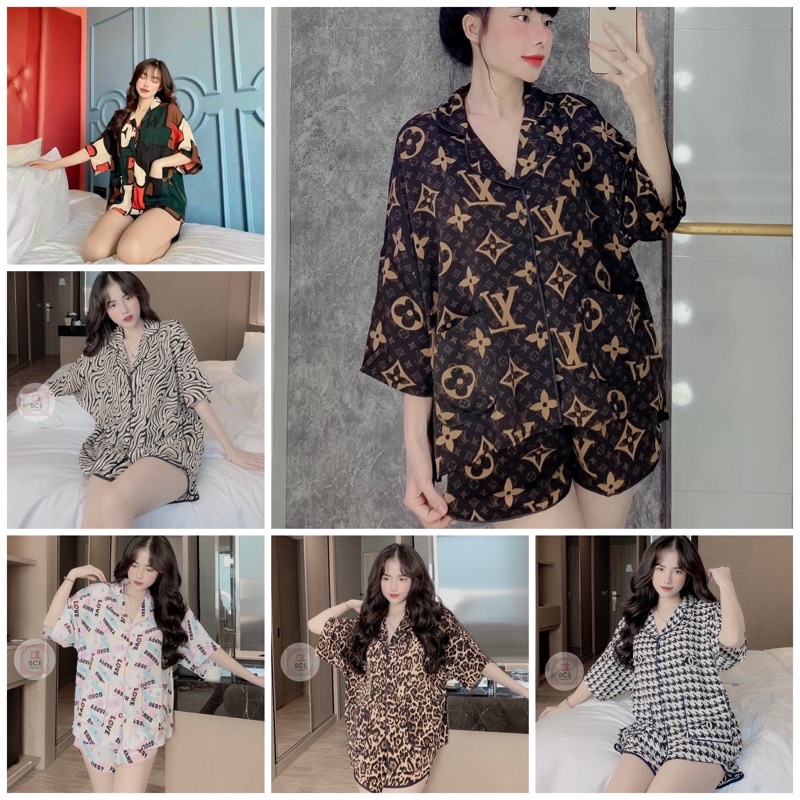 BỘ PIZAMA LỤA CAO CẤP CÁNH DƠI QUẦN ĐÙI