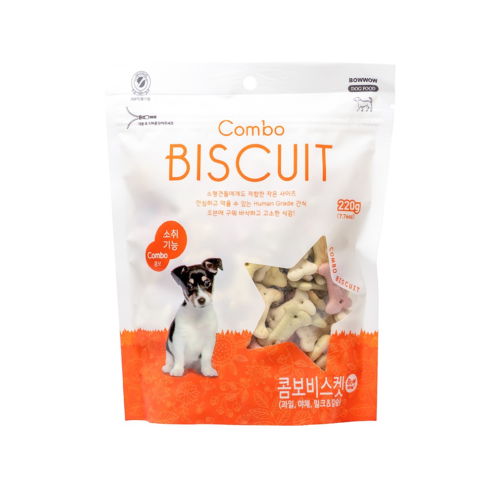 [220gr] Bánh bích quy hỗn hợp Biscuit Bowwow cho chó