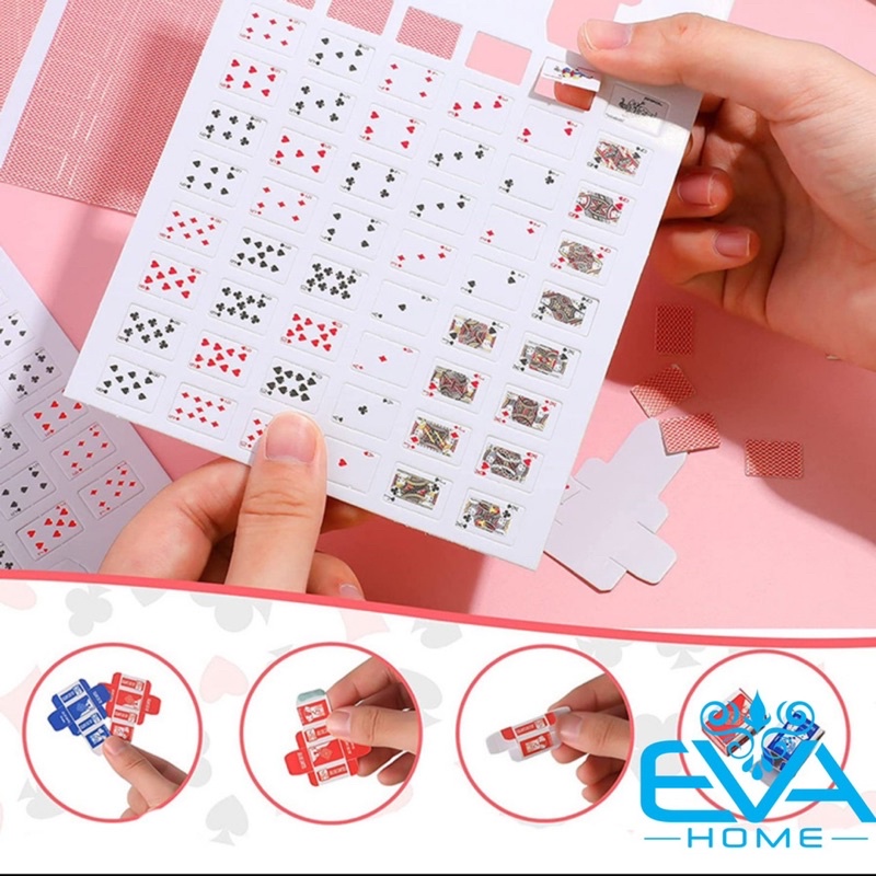 Bộ Bài Tây Poker Super Mini Tí Hon 52 Lá Độc Đáo SP4837