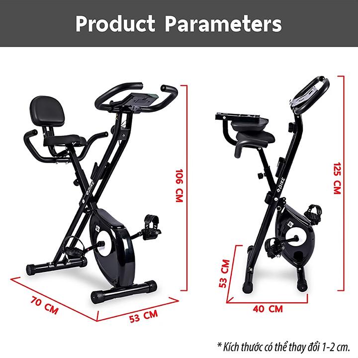 Professionall.gym19 - Exercise Mẫu YS04 (BLACK) Xe đạp tập thể dục Thái Lan Exercise Bike