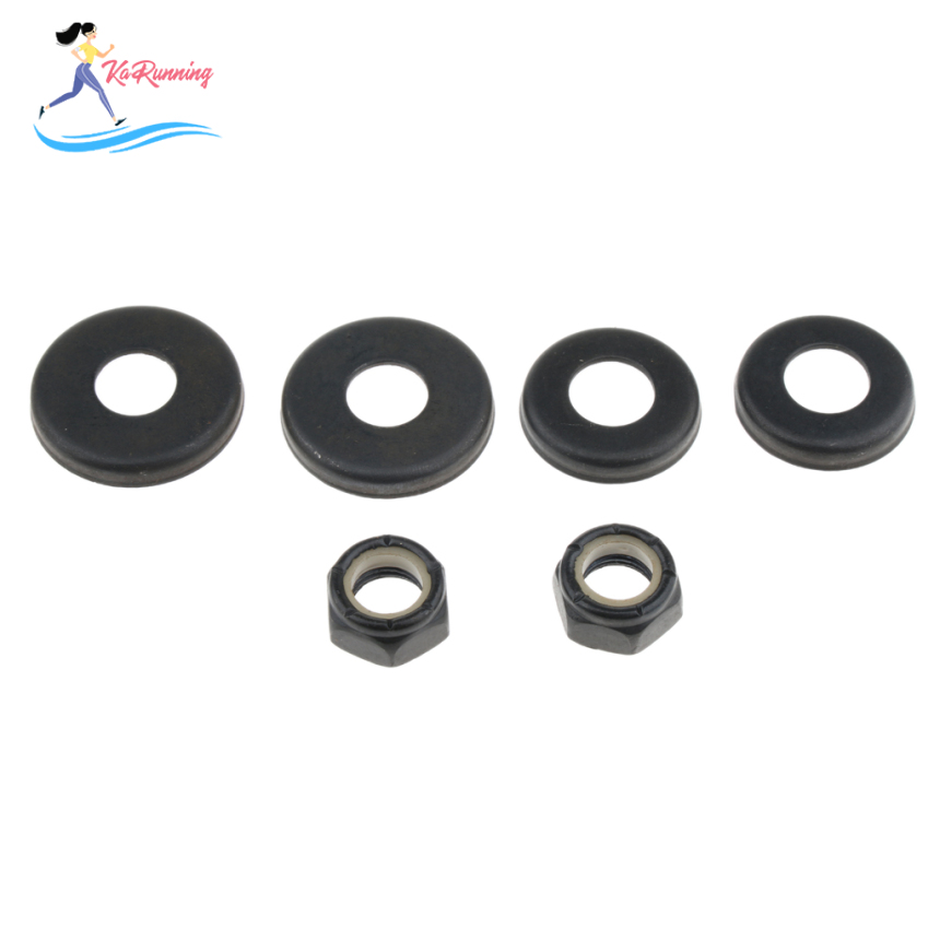 [whweight]4pcs Replacement Skateboard Truck Bushings Washers Cup Gasket With Nuts Hardware