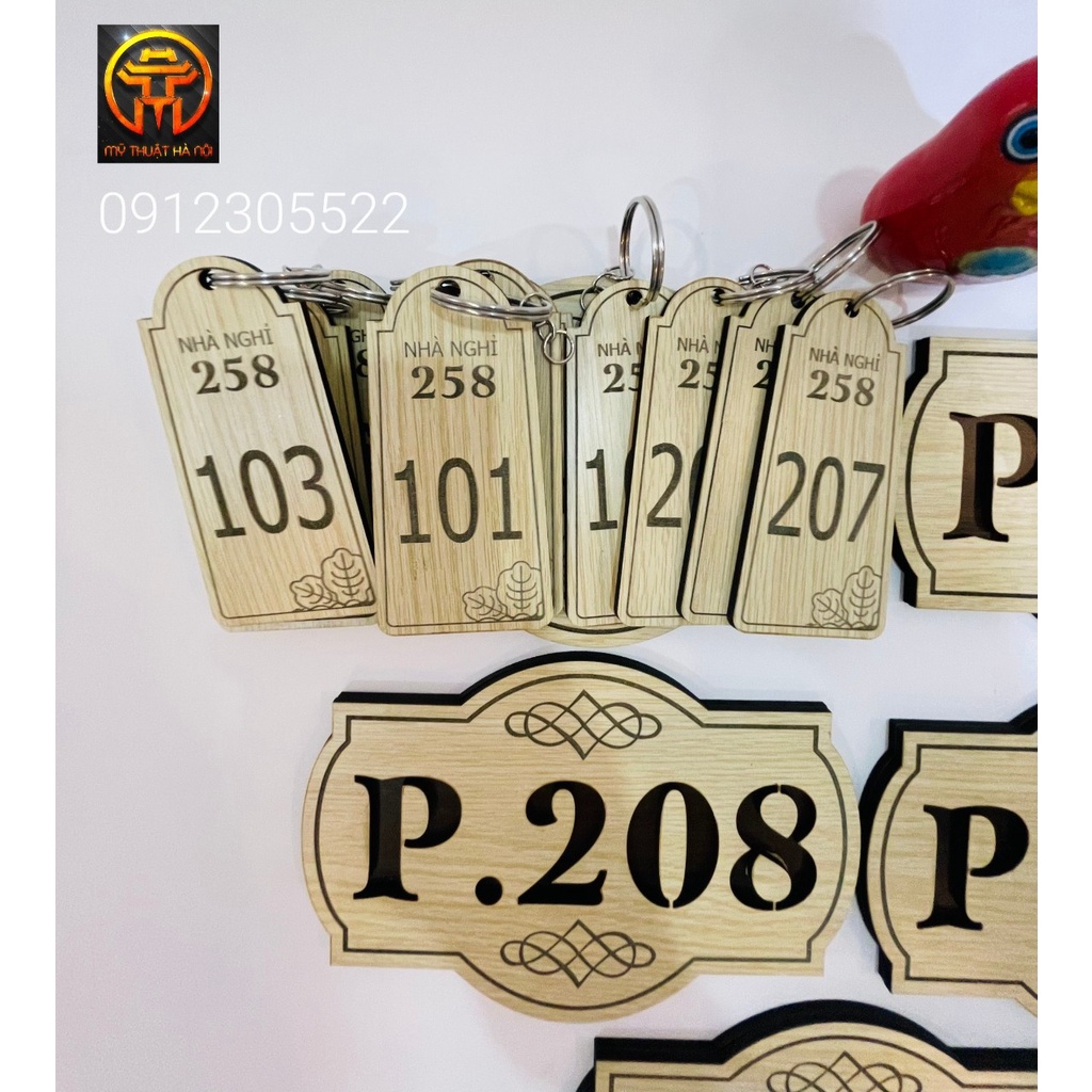 MÓC KHÓA GỖ KHÁCH SẠN – MÓC KHÓA GỖ KHẮC SỐ PHÒNG, LOGO, TÊN KHÁCH SẠN, NHÀ NGHỈ, HOMESTAY, RESORT.
