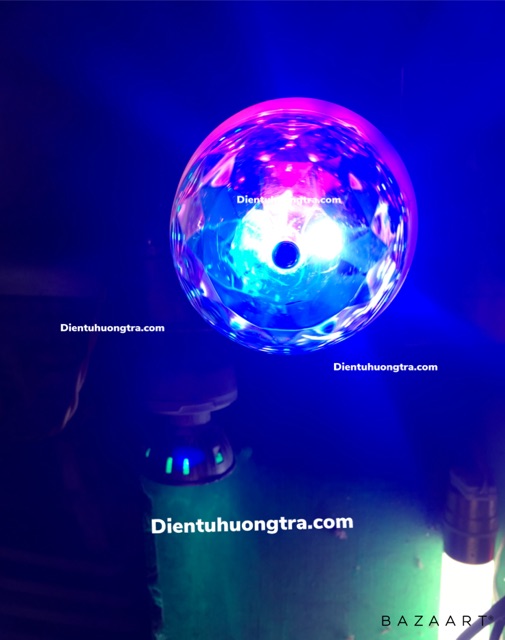 Đèn led sân khấu nhiều màu tự xoay có cảm ứng nhạc H707