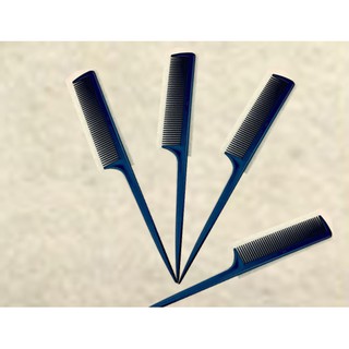 Combo 4 lược chia tóc đuôi nhựa (Đen)