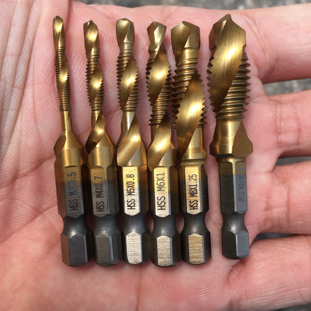 Bộ Mũi Khoan Taro Size Từ 3mm Đến 10mm -Thép HSS