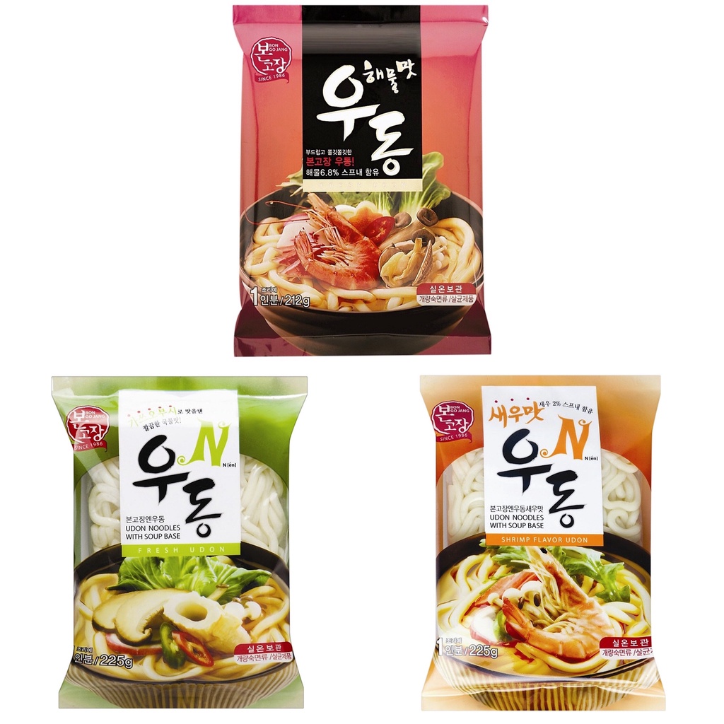 [3 Vị] Mì Udon Hanil Hàn Quốc 212g