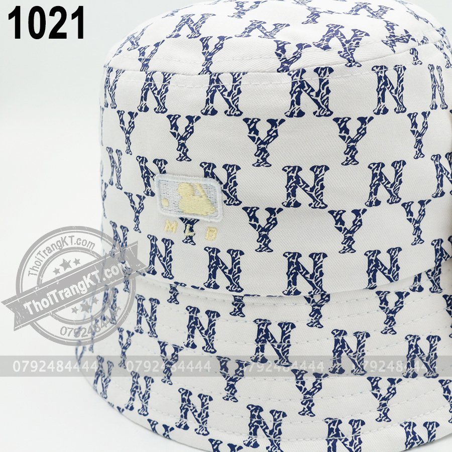 Nón bucket NY Trắng
