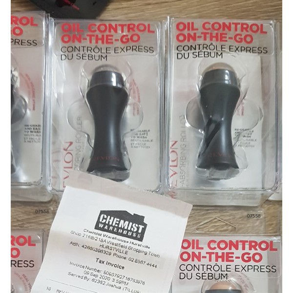 Thanh lăn hút dầu Revlon, massage mặt bằng Đá núi lửa