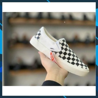 Giày Sneaker Slipon Vans Caro Lười [Chuẩn 11 - Free Ship]
