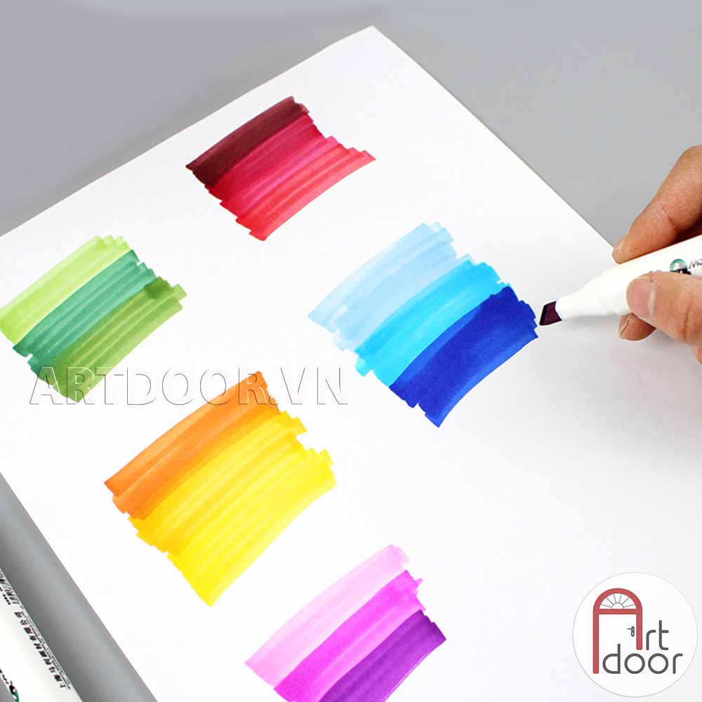 [ARTDOOR] Bút Marker MARIES hai đầu cây lẻ (full)
