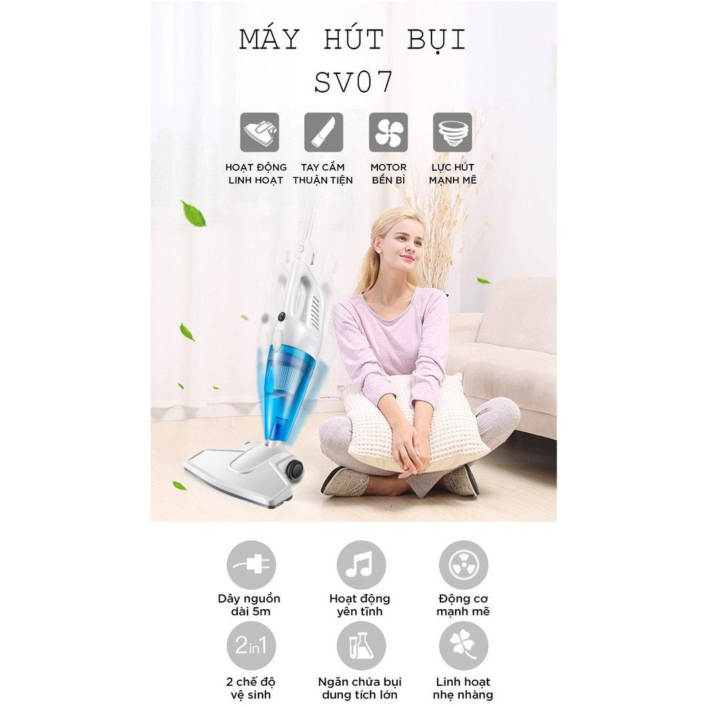 Máy Hút Bụi Cầm Tay Perfect PF-SV07 650W Lực Hút 19000pa - Hàng Chính Hãng (Bảo Hành 12 Tháng)