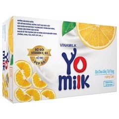 Sữa Chua Uống Yomilk Dâu/Cam Lốc 4 Hộp x 170ml