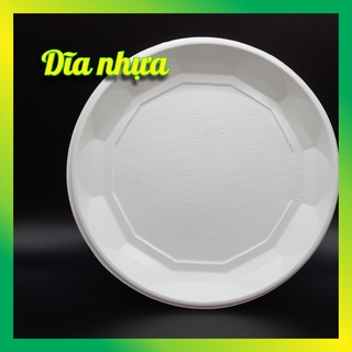 [Lốc 50]  Dĩa nhựa tiện lợi dùng một lần đựng đồ ăn mang đi - VUI VUI STORE