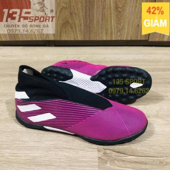 xiêu giảm giá ⚡ Giày đá bóng Nemeziz 19.3 Laceless TF Tím (Tặng túi rút + Free khâu đế) bán chạy . rẻ vô địch ` _ 🍀