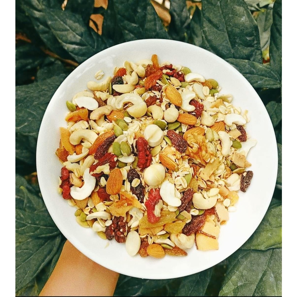 Ngũ Cốc Granola Siêu Hạt Không Đường - Ăn Kiêng Giảm Cân