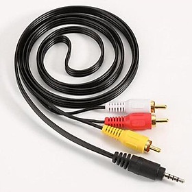Cable AV 1 to 3 - Cáp 1 đầu jack 3.5 ra 3 đầu hoa sen