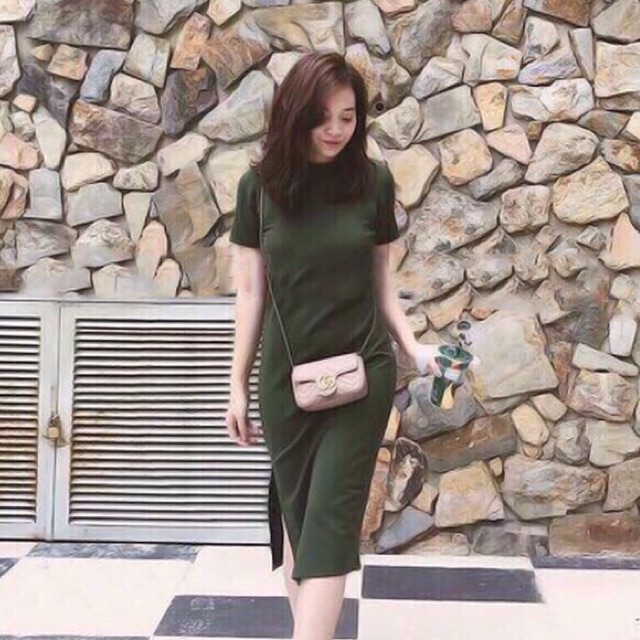 Đầm thun suông 