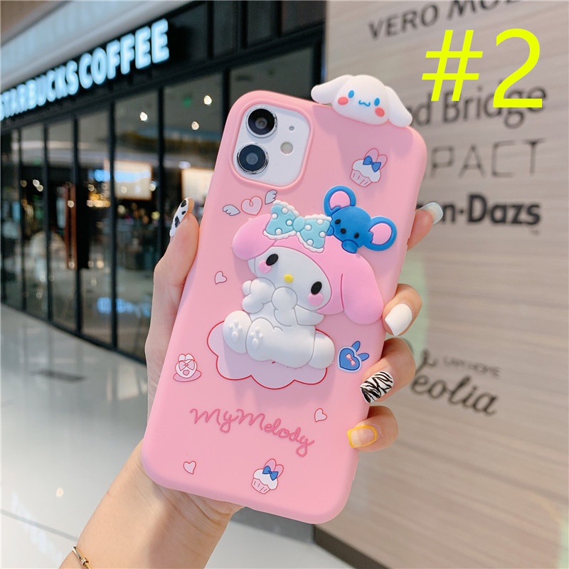 Compatible For POCO C65 Xiaomi 13T 12T 11T 10T Mi 13 12 11 Lite POCO X5 F5 X4 F3 M5 M4 M3 Pro X3 NFC X3 GT Vỏ điện thoại silicon Cinnamoroll Melody ba chiều dễ thương