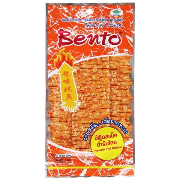 Mực Bento tẩm gia vị cay thái lan dây 13 gói