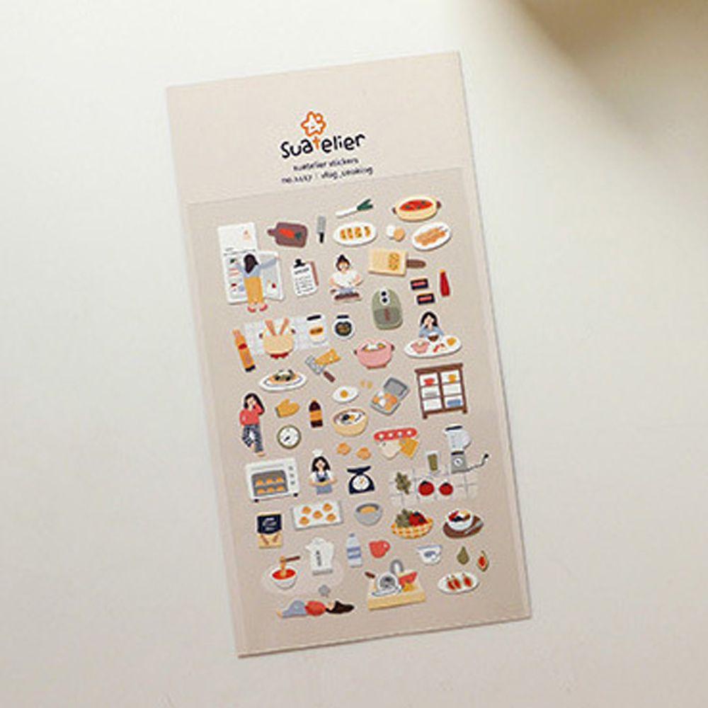 Pewany Nhãn Dán Giấy Cao Trang Trí Nhật Ký / Điện Thoại / Sổ Tay DIY Phong Cách Hàn Quốc