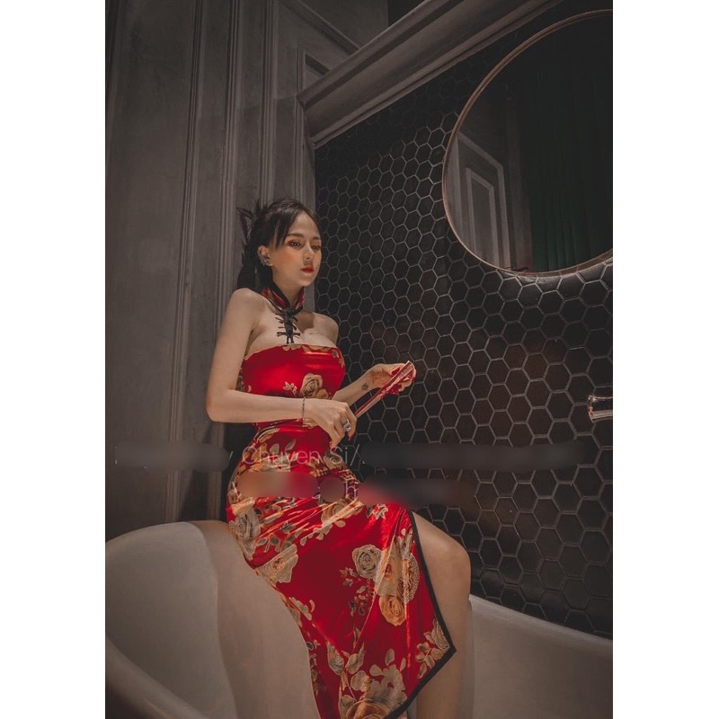 [Mã FATHANG5 giảm 10K đơn 50K] sườn xám trung hoa