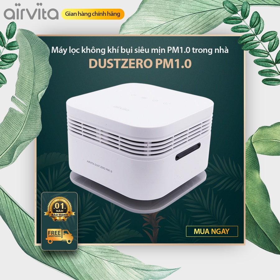 Máy lọc không khí Hàn Quốc Airvita Dust Zero lọc bụi siêu mịn PM1.0, diệt khuẩn - Nhập khẩu và bảo hành chính hãng