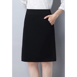 Chân Váy Chữ A Chân Váy Công Sở Có Túi Chéo Dài Đến Gối