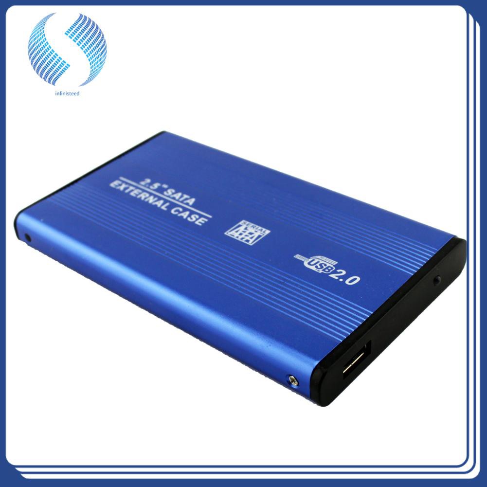Vỏ Đựng Ổ Cứng Ngoài 2.5 Inch Usb 2.0 Sata Bằng Hợp Kim Nhôm