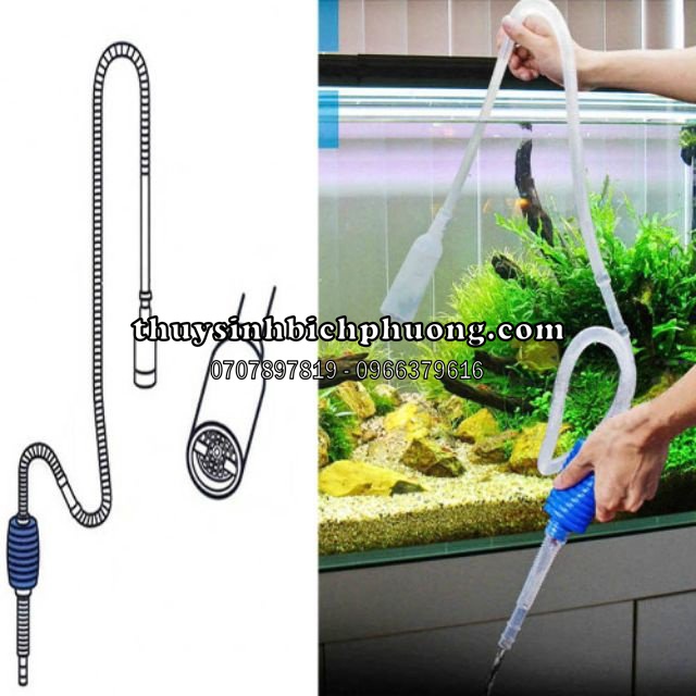 BÓP TAY THAY NƯỚC - DỤNG CỤ VỆ SINH HỒ HÚT ĐÁY HÚT NƯỚC TIỆN LỢI CHO HỒ CÁ THỦY SINH