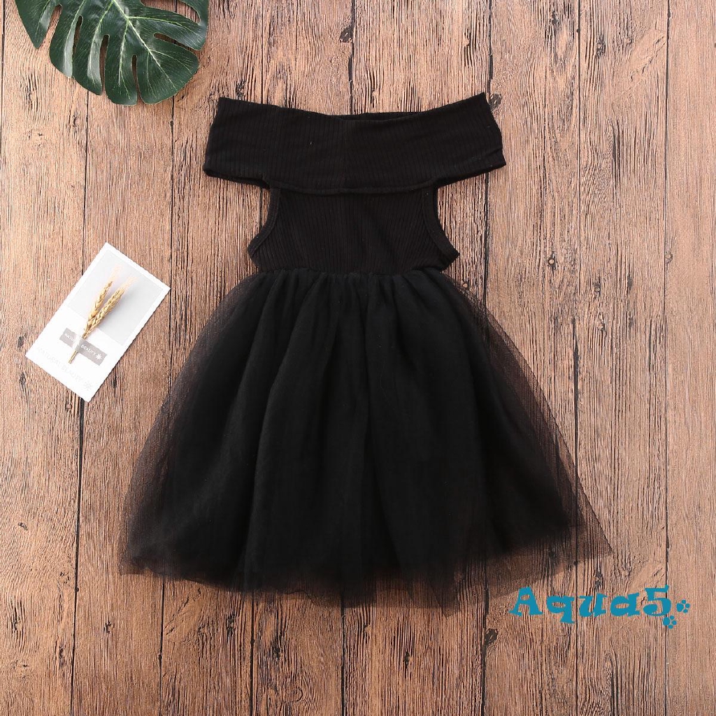 Đầm Xoè Tulle Sát Nách Cho Bé Gái