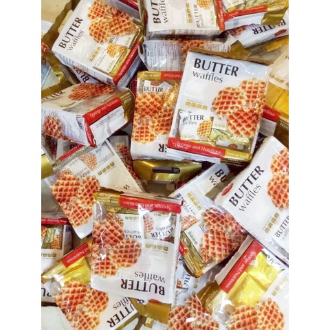 01 Túi x 12 gói x 180gr Bánh Butter Waffles Richy Bơ Trứng Tổ Ong -