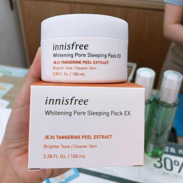 Mặt Nạ Ngủ Dưỡng Trắng Da Innisfree Whitening Pore Sleeping Pack EX INNISFREE