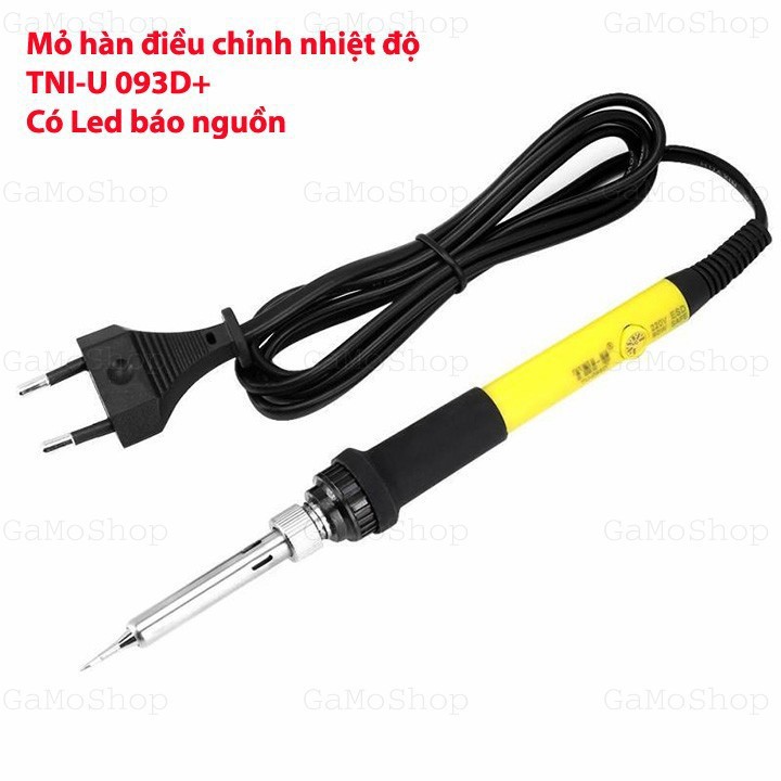 Mỏ hàn điều chỉnh nhiệt độ TNI-U TU-093D+ có Led báo nguồn 220V 50W