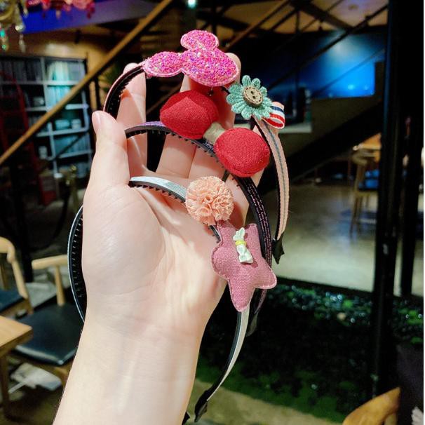 Bờm Tóc Cho Bé Đính Họa Tiết Xinh Xắn Đáng Yêu