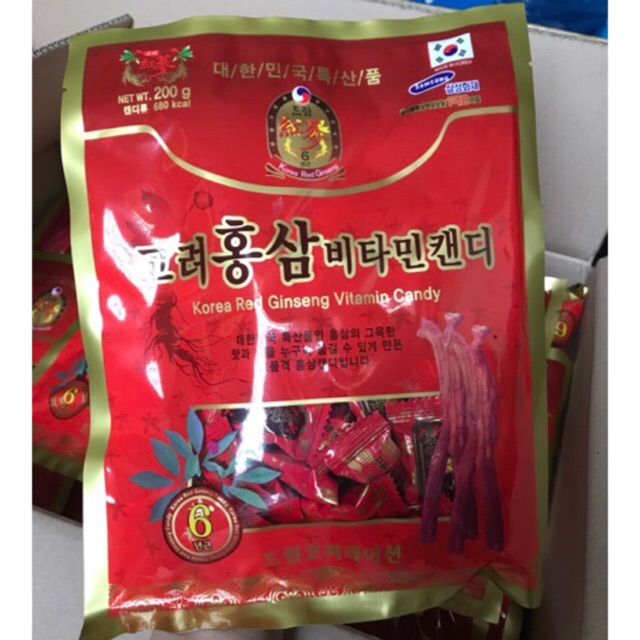 KẸO HỒNG SÂM KOREAN RED GINSENG VITAMIN CANDY