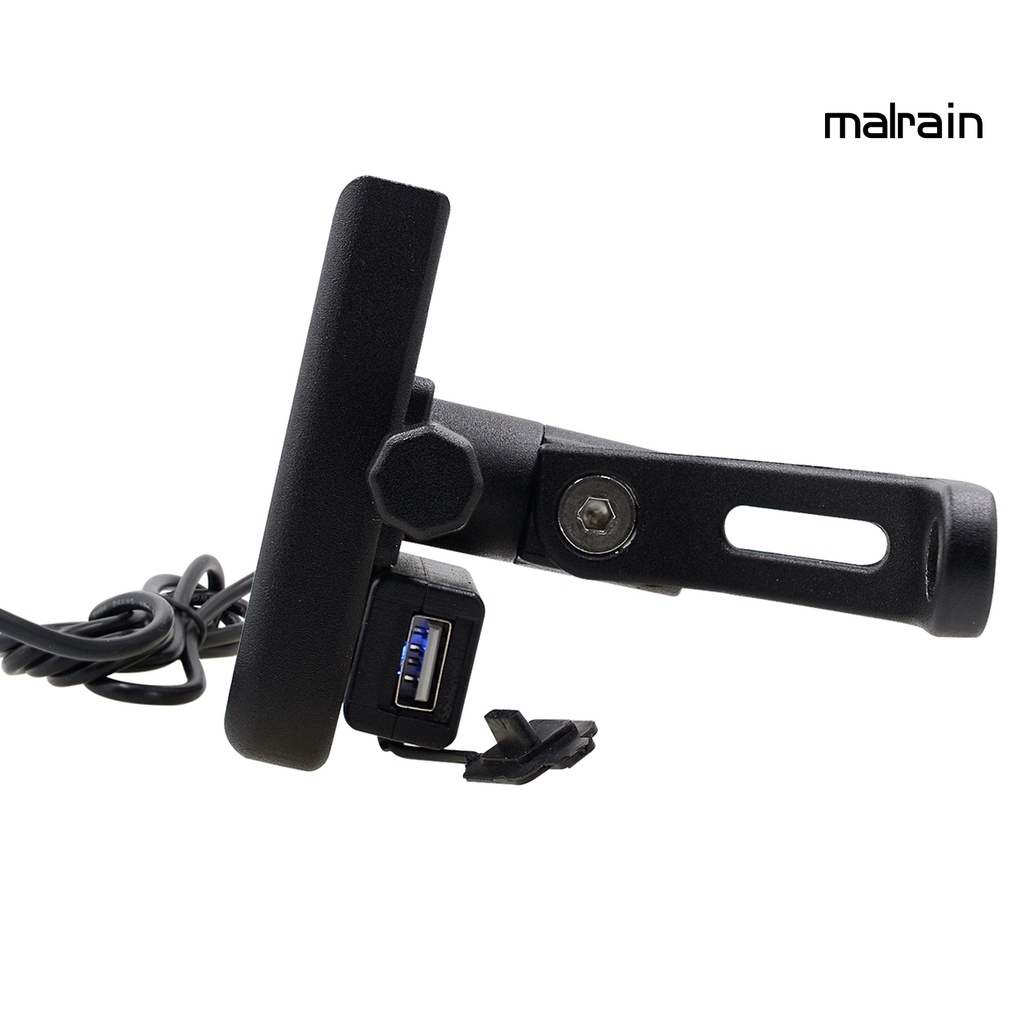 Giá Đỡ Điện Thoại Xoay 360 Độ Có Cổng Sạc Usb Gắn Xe Đạp / Xe Máy