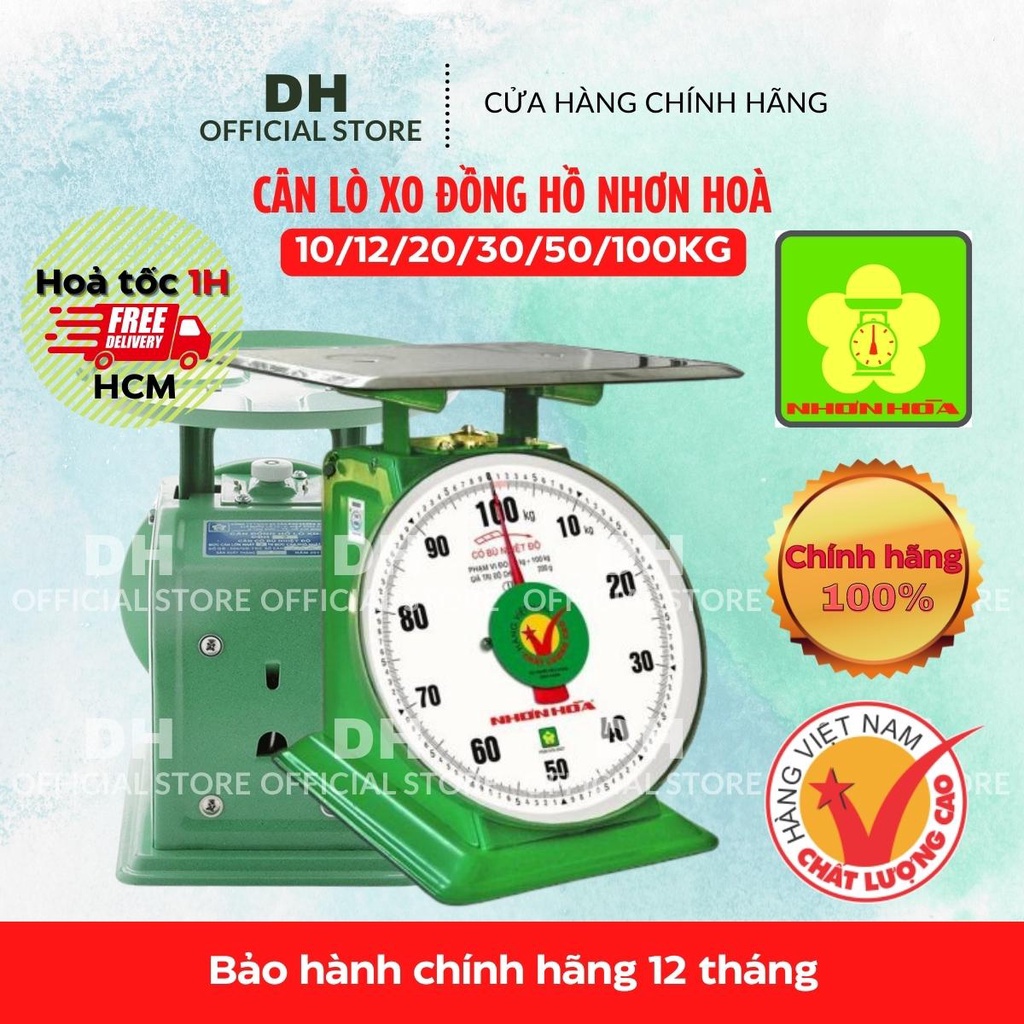 Cân lò xo đồng hồ Nhơn Hòa loại từ 10kg trở lên