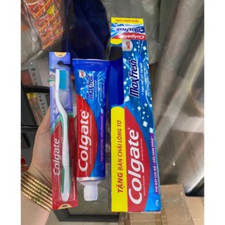 Bộ bàn chải và kem đánh răng colgate 250g