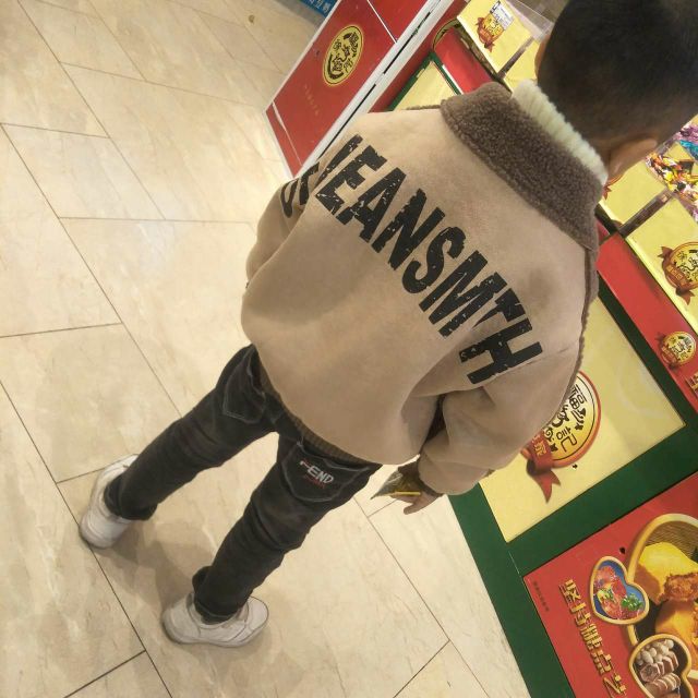 Jacket Da lộn lông cừu siêu ngầu cho bé trai