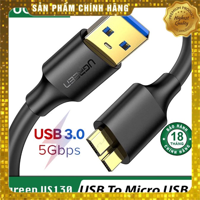 Dây Cáp USB 3.0 ZIN Dùng Cho Ổ Cứng Di Động HDD BOX WD chính hãng Tốc độ truyền tải dữ liệu 5Gbp/s 2005