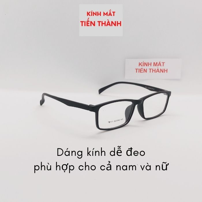 Mắt Kính Vuông Nhỏ, Nhẹ, Hạn Chế Độ Dày Mắt Kính R111  - Kính Mắt Tiến Thành