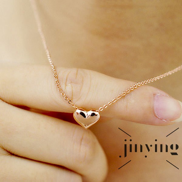 GETNOIVAS ❤S Wind Fashion Women Alloy Love Heart Pendant Necklaces Charm Necklace Jewelry Gifts