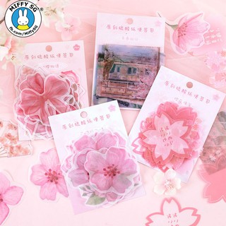 Bộ giấy note quỳ tím HOA ANH ĐÀO NỞ RỘ