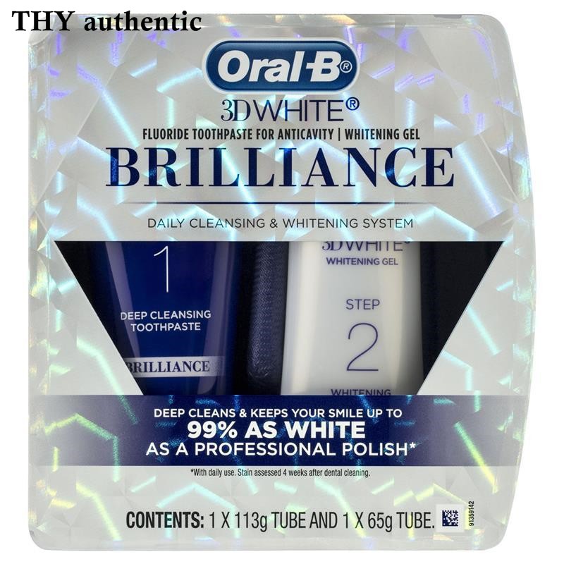 ORAL-B 3D WHITE BRILLIANCE set làm sạch và trắng răng của ÚC