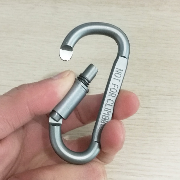 [HÀNG CÓ SẴN] Móc khóa đa năng carabiner chữ D treo đồ đi phượt đa năng